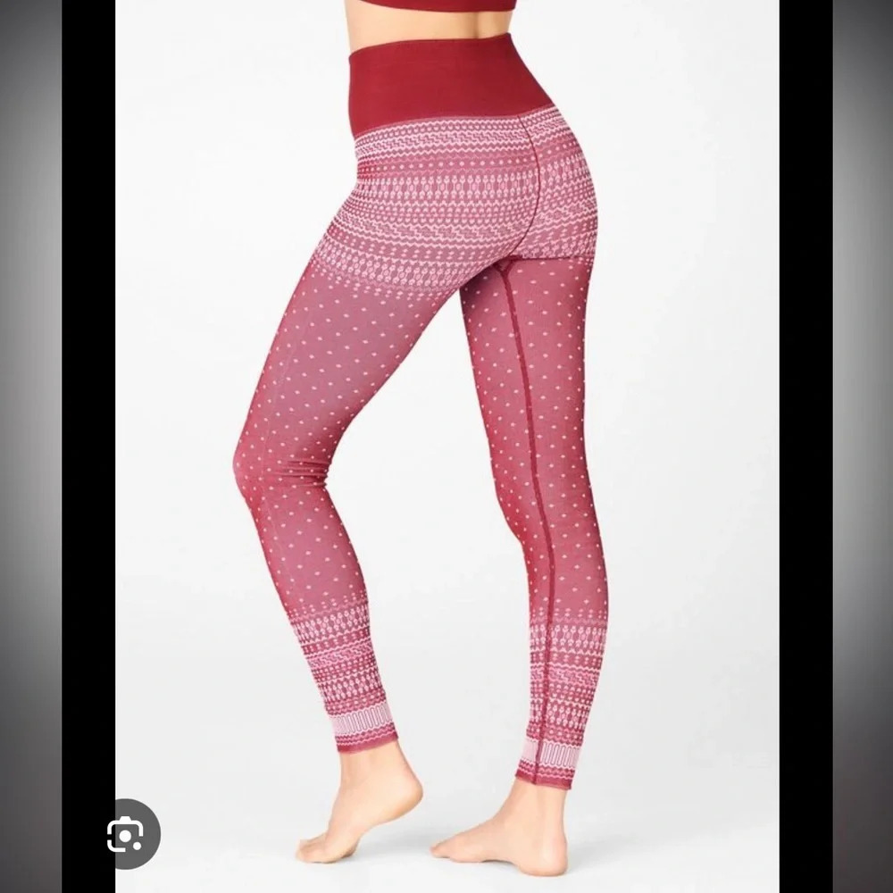 FABLETICS SEAMLESS FAIR ISLE LEGGINGS
